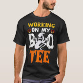 Werken aan mijn Boo T-shirt Funny Halloween Workou (Voorkant)