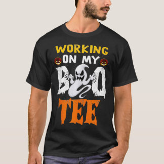Werken aan mijn Boo T-shirt Funny Halloween Workou
