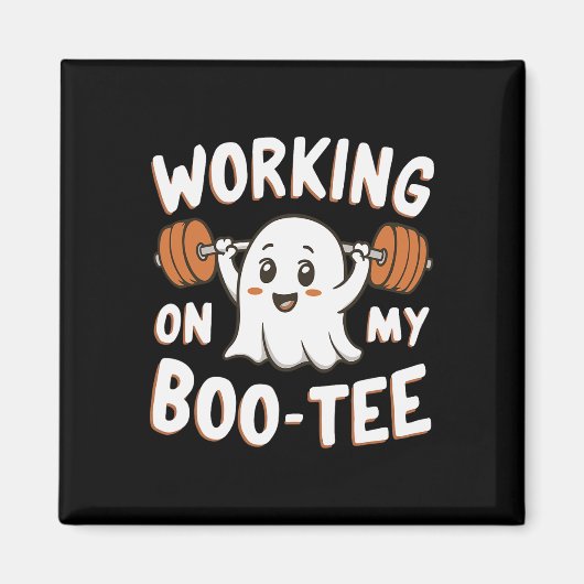 Werken aan mijn Boo-T-shirt Magneet (Voorkant)