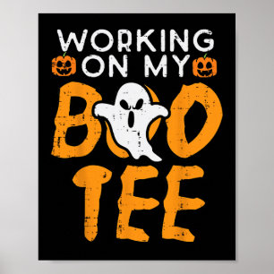 Werken Aan Mijn Boo Tee Gym Fun Yoga Pilates Fitne Poster