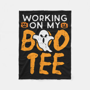 Werken Aan Mijn Boo Tee Gym Pret Yoga Pilates Fitn Fleece Deken
