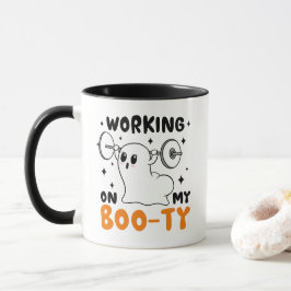 Werken aan mijn booty Schattige Halloween Mok