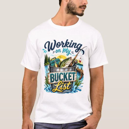 Werken aan mijn emmerlijst t-shirt (Voorkant)