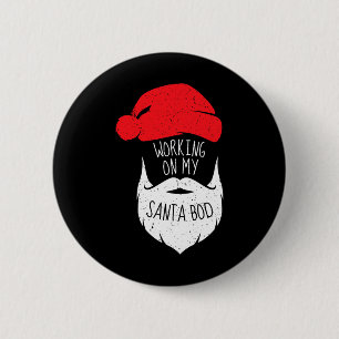 Werken aan mijn Kerstman Bod Christmas Dad Bod Ronde Button 5,7 Cm