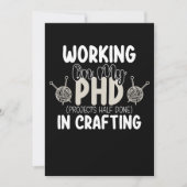 Werken aan mijn PhD projecten half gedaan in craft Kaart (Voorkant)