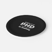 Werken aan mijn PHD-projecten Halverwege Klaar met Papieren Bordje (Gekanteld)