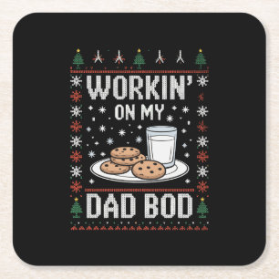 Werken Aan Mijn Vader Lichaam Vader Kerstmis Horre Kartonnen Onderzetters