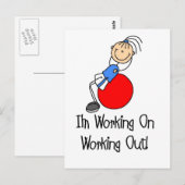 Werken aan T-shirts en cadeautjes Briefkaart (Voorkant / Achterkant)