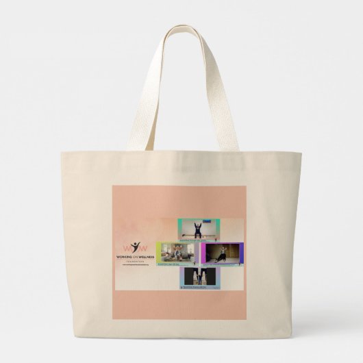 Werken aan Wellness Foundation Canvas tas (Achterkant)