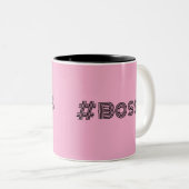Werken als een baas Ontwerp Koffie Mok (Voorkant rechts)