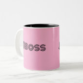 Werken als een baas Ontwerp Koffie Mok (Voorkant links)