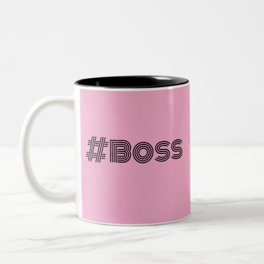 Werken als een baas Ontwerp Koffie Mok (Links)