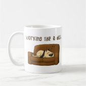 Werken als een hond koffiemok (Links)