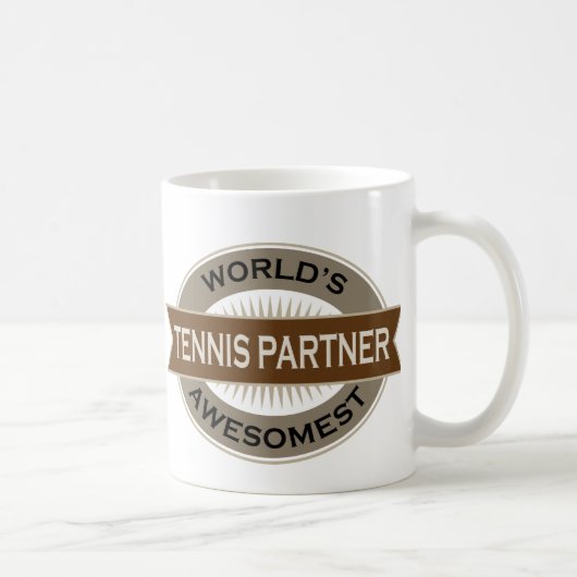 Werken Awesomest Tennis Partner Koffiemok (Rechts)