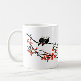 Werken Bestie Gift voor Medewerker Twee vogelrode  Koffiemok