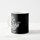 Werken bij een pizzaplaats koffiemok (Voorkant links)