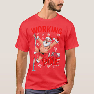 Werken Bij Paal Santa Dansgrap Smerig - ontwerp T-shirt