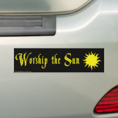 WERKEN DE ZONNEN Bumpersticker (Op auto)