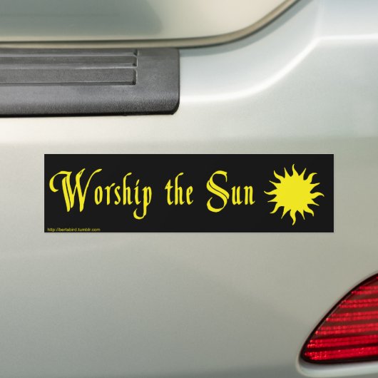 WERKEN DE ZONNEN Bumpersticker (Op auto)