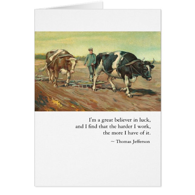 Werken en lukken door Thomas Jefferson (Voorkant)