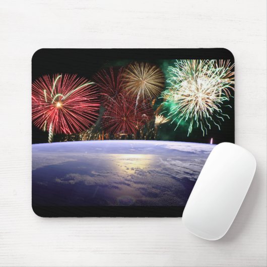 Werken en vuurwerk muismat (Met muis)