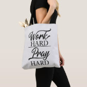 Werken Hard Gebeden Hard Boodschappentas Tote Bag (Dichtbij)