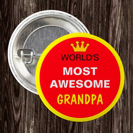 Werken het meest Geweldige - GRANDPA (beste) Ronde Button 3,2 Cm