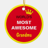 Werken het meest Geweldige - grootmoeder / de best Keramisch Ornament (Voorkant)