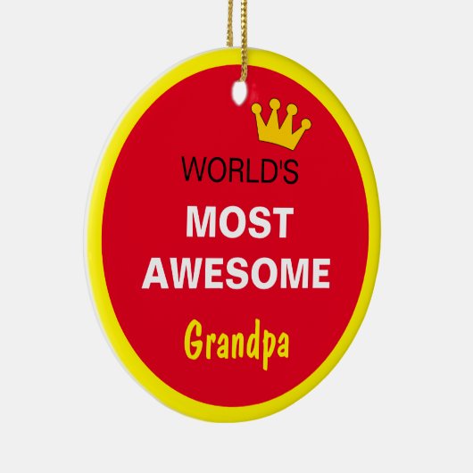 Werken het meest Geweldige - grootvader / de beste Keramisch Ornament (Rechts)