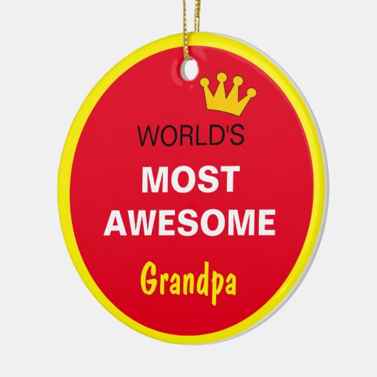 Werken het meest Geweldige - grootvader / de beste Keramisch Ornament (Links)