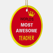 Werken het meest Geweldige - LERER (beste) Keramisch Ornament (Rechts)