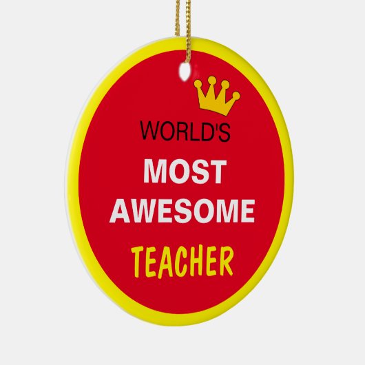 Werken het meest Geweldige - LERER (beste) Keramisch Ornament (Rechts)