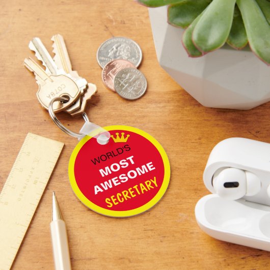 Werken het meest Geweldige - SECRETARIS / de beste Sleutelhanger (Bureau)