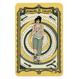 Werken in Circles_C_4x6 koelkast Magneet