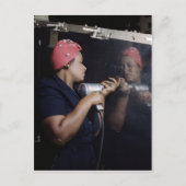 Werken in de fabriek briefkaart (Voorkant)