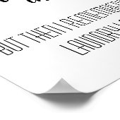 Werken in de handdoek - Wandwand Poster (Hoek)