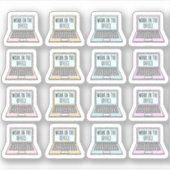 Werken in de Kantoor-herinnering Werkdagen Planner Sticker (Voorkant)