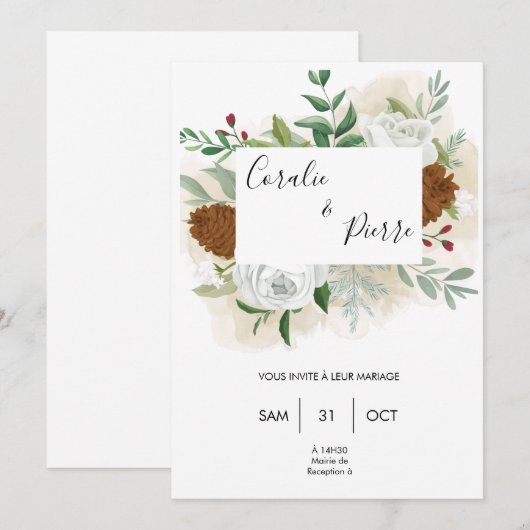 Werken in het bos kaart (Voorkant / Achterkant)