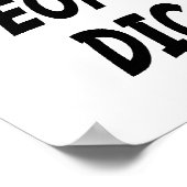 Werken is voor mensen die geen dinosauriërs krijge poster (Hoek)