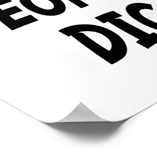 Werken is voor mensen die geen dinosauriërs krijge poster (Hoek)