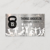 Werken | Kettle Bell | Metaal Visitekaartje (Voorkant)