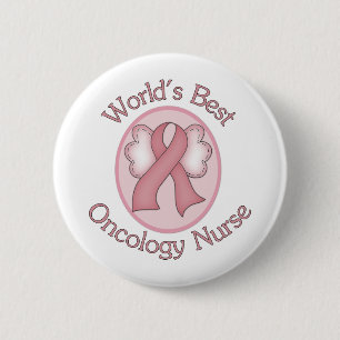 Werken met de beste oncologische verpleegkunde ronde button 5,7 cm