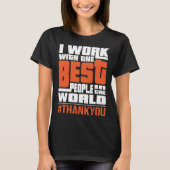 Werken met de beste People Boss Staff Employee App T-shirt (Voorkant)