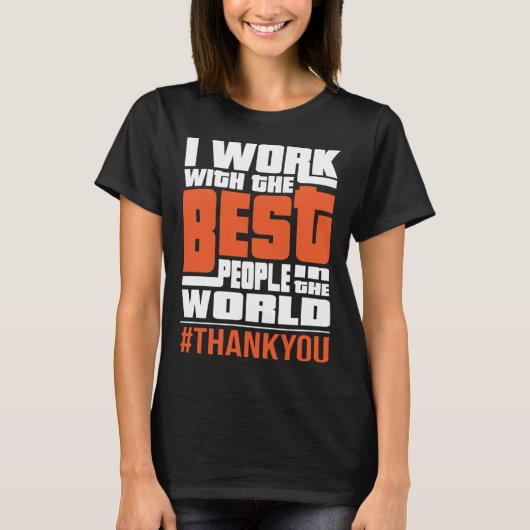 Werken met de beste People Boss Staff Employee App T-shirt (Voorkant)