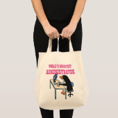 Werken met de grootste ADMINISTRATEUR ADMIN-cadeau Tote Bag (Voorkant (product))