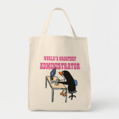 Werken met de grootste ADMINISTRATEUR ADMIN-cadeau Tote Bag (Voorkant)