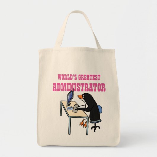 Werken met de grootste ADMINISTRATEUR ADMIN-cadeau Tote Bag (Voorkant)