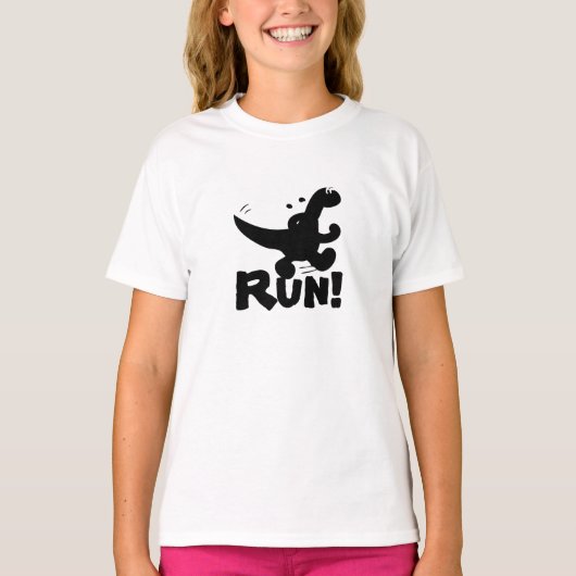 Werken met Dinosaur T-shirt (Voorkant)
