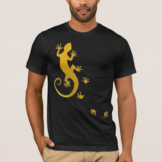 Werken met Gecko gold T-shirt (Voorkant)