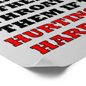 Werken met hard of slecht werkend Funny Poster Sig (Hoek)